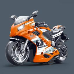 Glowing Lights Music Iron Ride Motorcycle Racing Car Sports Car Locomotive Simulation Model Children Inertia Car Boy Toys