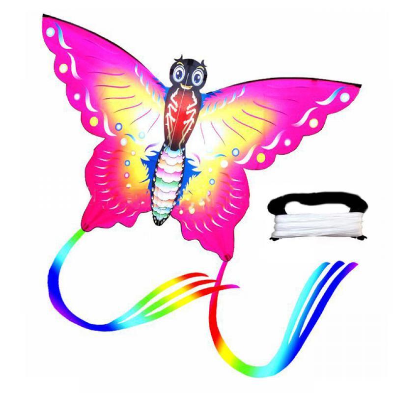 Kite Dragon Easy to Fly Multicolor Easy to Fly Laser Engraving Pterosaurs Kite for Kids Children Hot Sale