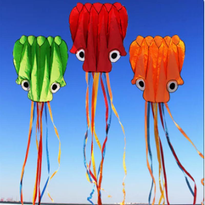 free shipping new octopus kites flying toys for children kites line professional winds kites factory adults kites kitesurf koi