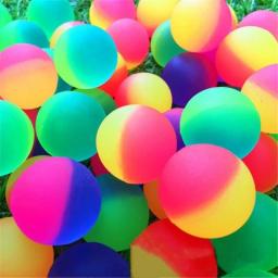 1PC 25mm Jumping Rubber Ball Toy Anti Stress Bouncing Balls Kids Water Play Bath Toys Outdoor Games Educational Toy For Children