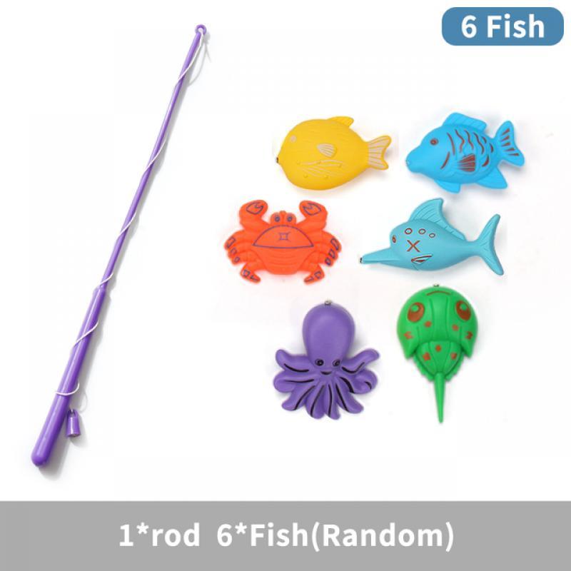 Double shell fishing toy children puzzle boys and girls pool set of magnetic fishing rod 2-year-old 3-year-old 4-year-old 5-year