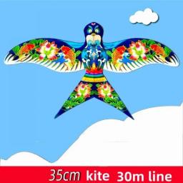 Cartoon Eagle Foldable Children Kite Mini Plastic Toys Kite Without Hand Brake Fishing Rod Toys For Children Kids Outdoor Toy
