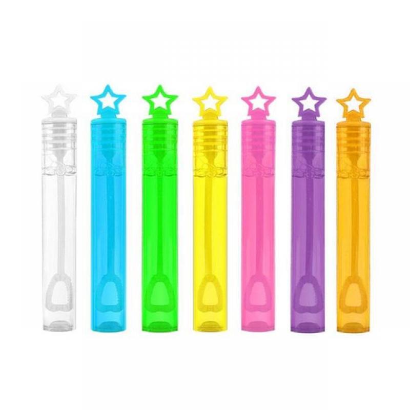 1/7Pcs Colorful Empty Bubble Soap Bottle Wedding Gifts For Guests Birthday Party Decor Star Love Heart Wand Bubble Tube Kids Toy