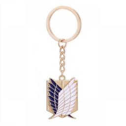Anime Attack On Titan Shingeki No Kyojin Cosplay Necklace Keychain Jiyuu No Tsubasa Eren Key Necklace Men Women Jewelry Gifts