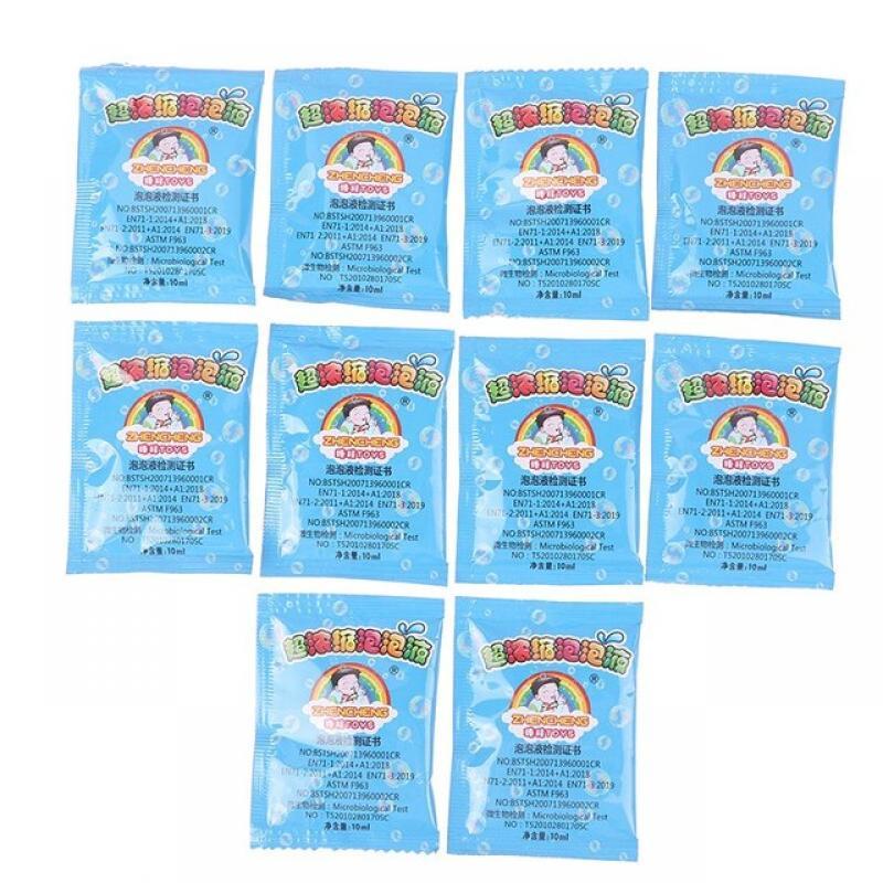New 100ml Concentrate Bubbles Liquid Soap Water Bubble Gun Accessories Soap Bubble Liquid Bubble Refills 10 Pieces/Pack