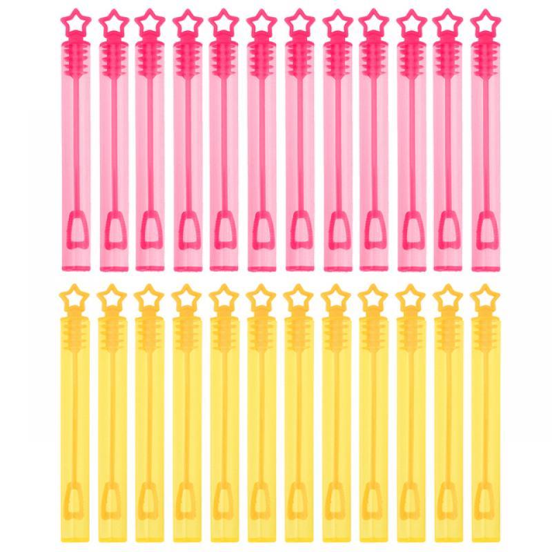 6/12/24pcs Star Bubble Wand Soap Bottle Tube Summer Outdoor Soap Bubble Bottles Toy Kids Game Bubbles Maker For Children Party