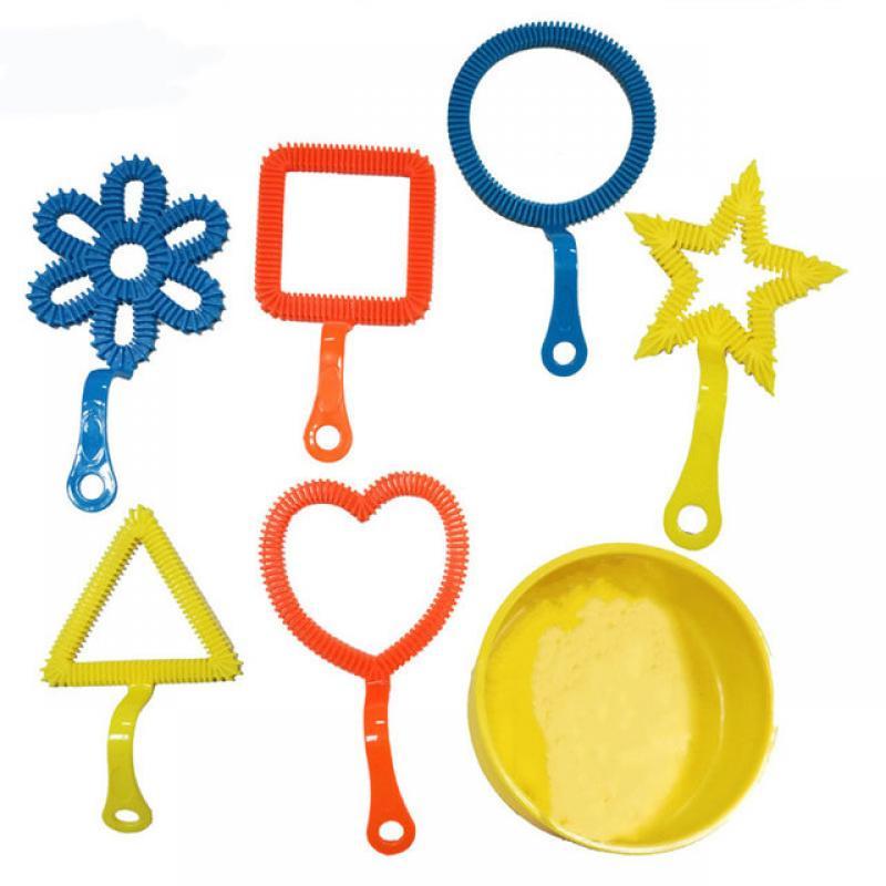 3/7Pcs Bubble Blowing Tools Soap Bubble Stick Set Bubble Blowing Toys Outdoor Kids Fun Toys Family Interactive Toys