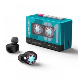 Moeyu Miku Bluetooth Earphone Wireless Headset Anime Headphone Love Music Cosplay Vocaloid Dual Stereo Sound Waterproof Earbuds