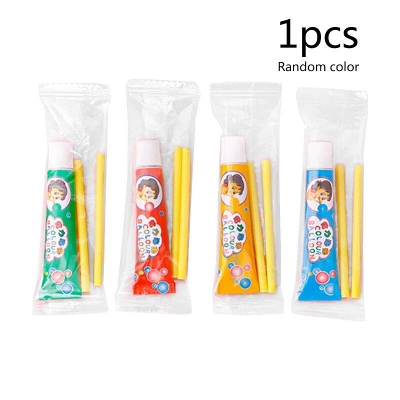 Safe Bubble Toy Blowing Colorful Bubble Balls Competition Random Color Plastic Colorful Balloons Bubble Blow