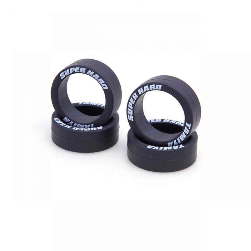 4PCS 95323 95080 95208 Super Hard Medium Diameter Tires Front Rear Equal Width Lettering Tire Tamiya Mini 4WD DIY Accessories