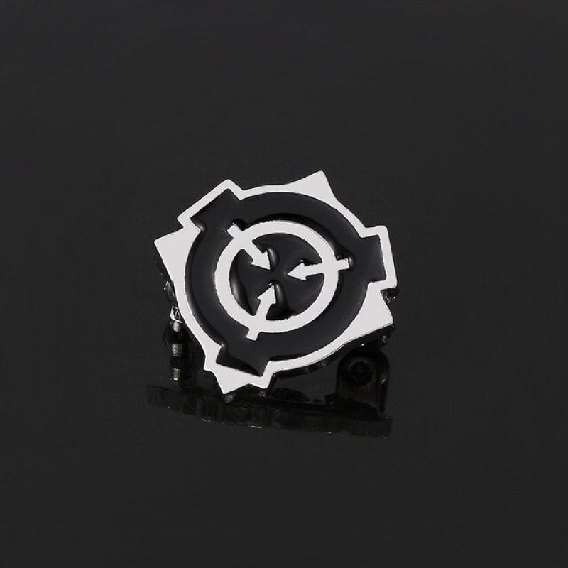 SCP foundation metal badge special accommodation measures Brooch Cosplay prop Lapel Pin