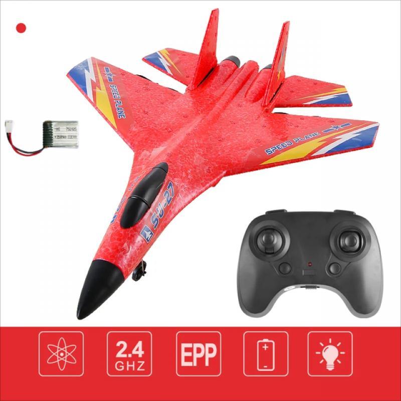 RC Plane Epp 2.4G 2.5 Channel Glider Radio Control Foam Aircraft Led Lighting Six Axis Gyroscope Fighter Flight Toy for Children