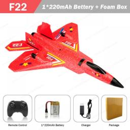 RC Plane F22 Camouflage Gray Glider 2.4G Remote Radio Control Airplanes SU-35 EPP Foam Aircraft SU-57 Toys For Children