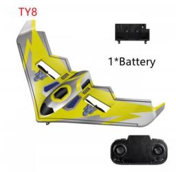 TY8 RC Glider Airplane LED Light Hand Throwing Fixed Wing Foam Outdoor Electric Red Yellow Plane Professional Drone Toys Boy