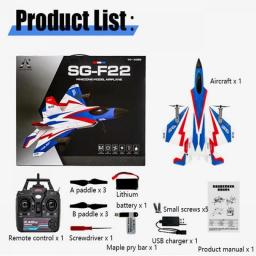 RC Plane F22 Stunts Plane 2.4G Radio Control Glider Remote Control 3D Plane Glider Airplane EPP Foam Boys Toys For Children