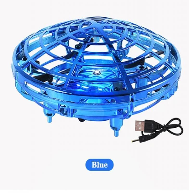 Mini UFO Helicopter With Light Hand Sensing Induction Quadcopter Avoiding Obstacle Electric Drones Gifts Toys for boys girls