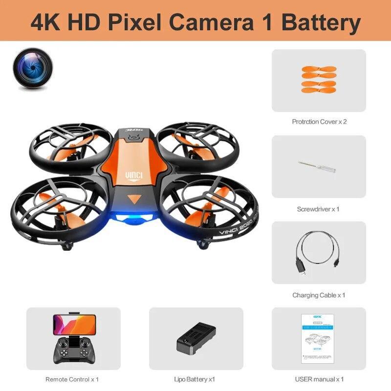 4DRC V8 Mini Drone 4k profession HD Wide Angle Camera 1080P WiFi fpv Dron Camera Height Keep Drones Camera RC Quadcopter Toys