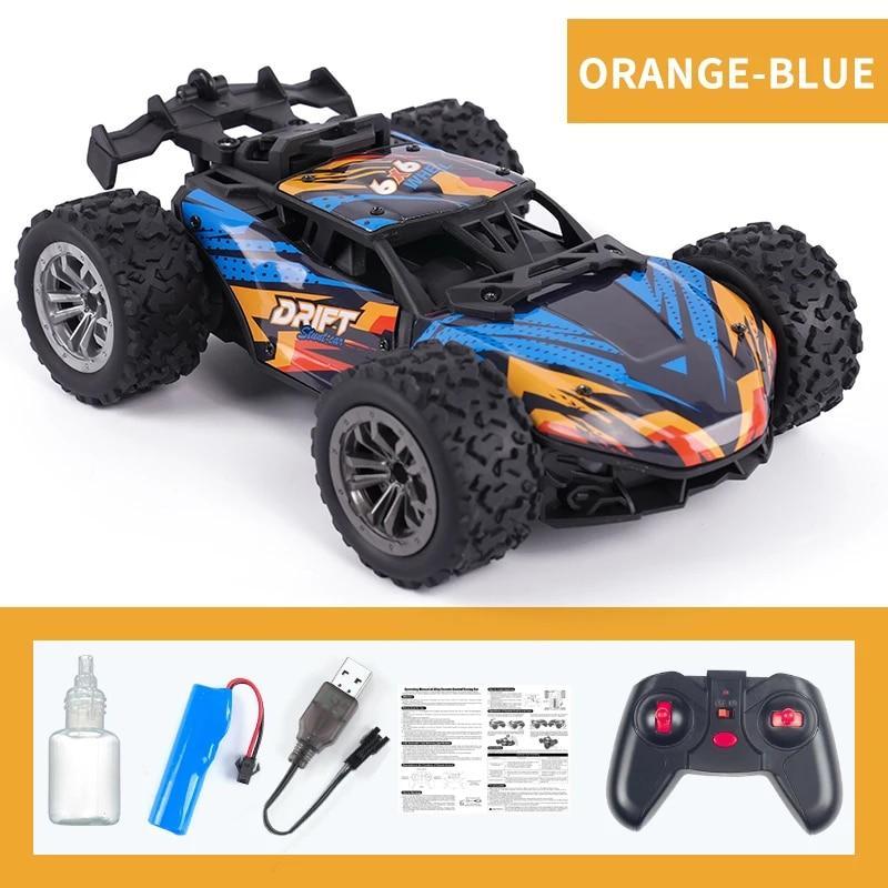 2.4G Remote Control Cars Alloy RC Car Electric Led Lights 4WD Stunt Climbing Cars with Spray Toys for Boys Kids Children Gift