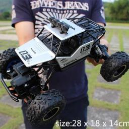 1:16 4WD RC Car With Led Lights Radio Remote Control Cars Buggy Off-Road Control Trucks Boys Toys For Children