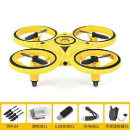 2023New RC Mini Quadcopter Induction Drone Smart Watch Remote Sensing Gesture Aircraft UFO Hand Control Drone Altitude Hold Kids
