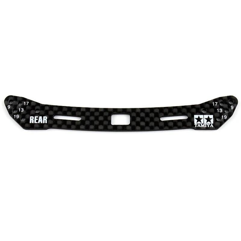 2mm Carbon Fiber Stay 95284/95285 White Lettering Front Rear Reinforcing Plate Faucet Pteris Parts for Tamiya Mini 4WD Car DIY