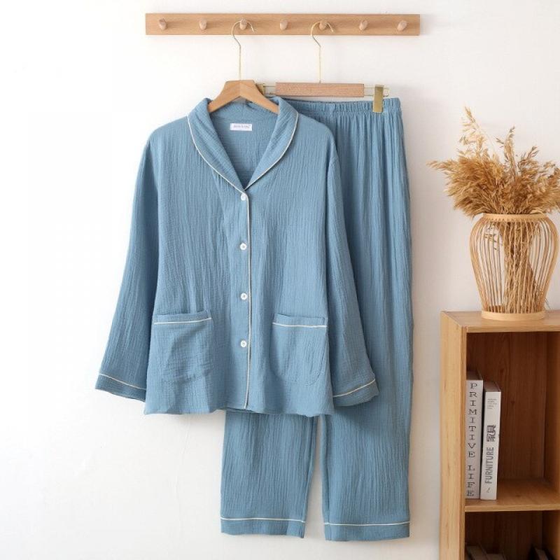 Newest Long Sleeved Long Trouser Ensemeble Femme 2 Pieces Set Conjunto Femenino Pujama Pour Femme Homewear Women Clothing