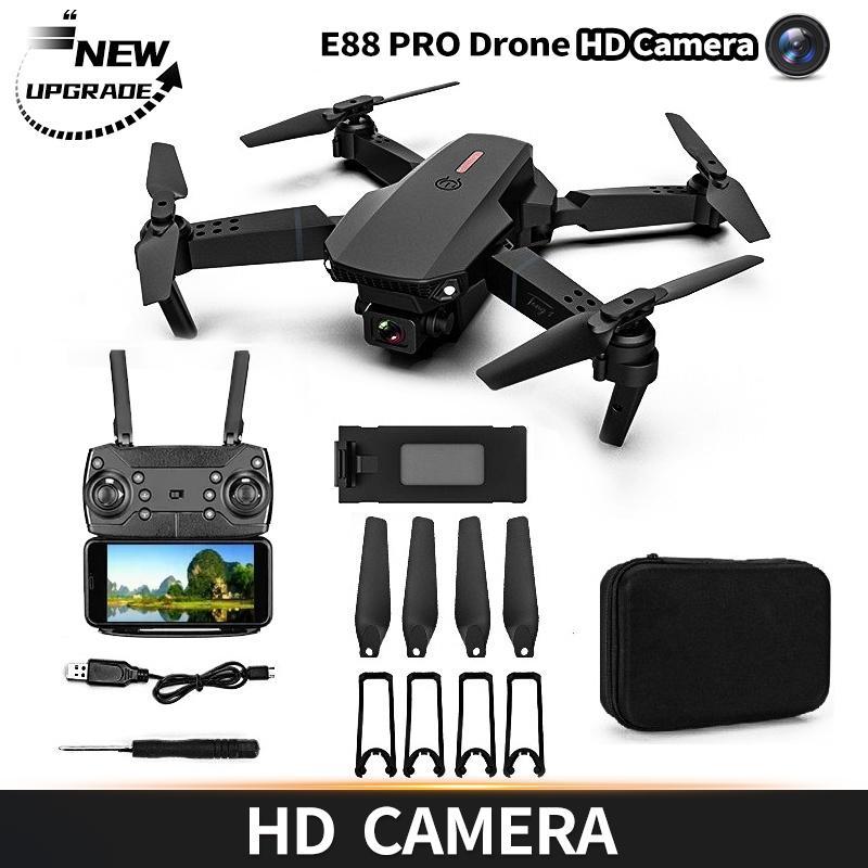 E88 Pro Drone 4k Profesional HD 4k Rc Airplane Dual-Camera Wide-Angle Head Remote Quadcopter Airplane Toy Helicopter