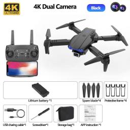 Folding HD Aerial Photograph Quadcopter Model Toy Remote Control UVA E99 Pro K3 RC Drone Parrot Dual Drone 4K Camera