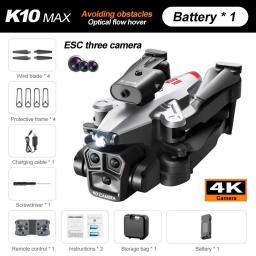 ZhenDuo K10MAX HD Ultra Long Endurance Optical Flow Four Sided Obstacle Avoidance Remote Control Quadcopter Children's Toys
