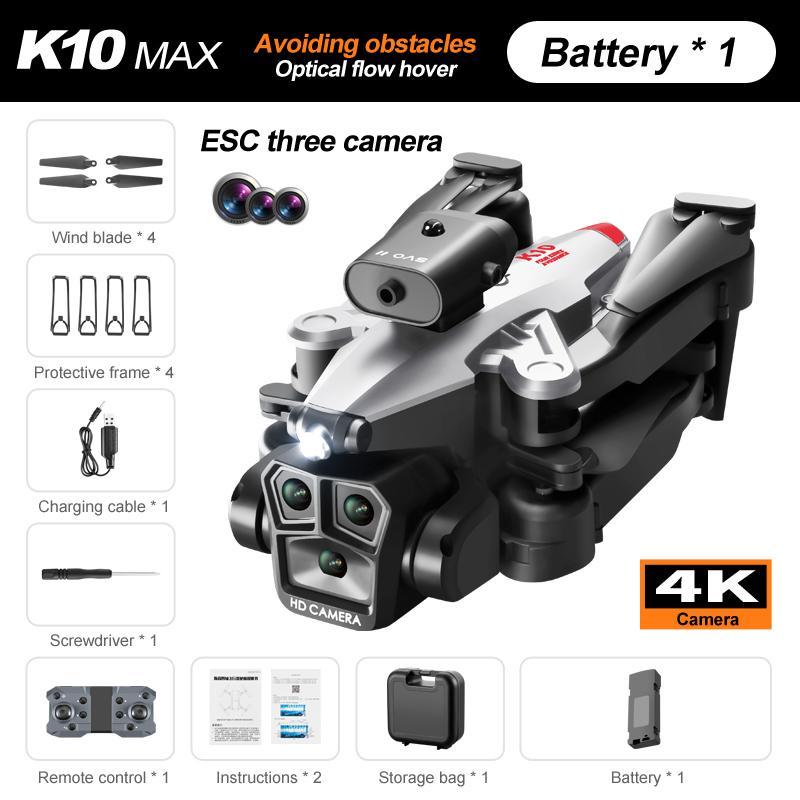 ZhenDuo K10MAX HD Ultra Long Endurance Optical Flow Four Sided Obstacle Avoidance Remote Control Quadcopter Children's Toys