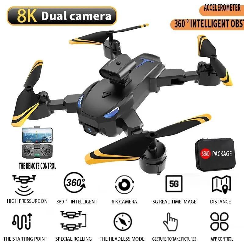 TESLA Drone M8 PRO 8K HD Aerial Photography Quadcopter Remote Control Helicopter 5000 Meters Distance Avoid Obstacles