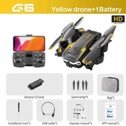 KBDFA New G6 Professional Foldable Quadcopter Aerial Drone S6 HD Camera GPS  RC Helicopter FPV WIFI Obstacle Avoidance Toy Gifts
