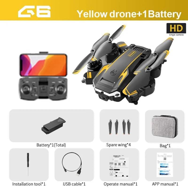 KBDFA New G6 Professional Foldable Quadcopter Aerial Drone S6 HD Camera GPS  RC Helicopter FPV WIFI Obstacle Avoidance Toy Gifts