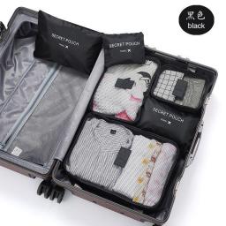 6pcs Travel Storage Organizer Bags Portable Travel Suitcase Organizer Bags For Women Clothes Shoes Makeup Bag Luggage Organizer