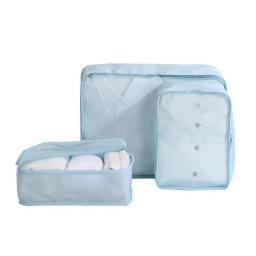 3pcs/set Travel Organizer Bags, Polyester Portable Luggage Clothes Sorting Bags For Clothes, Shoes, Underwear, Toiletries And Ot