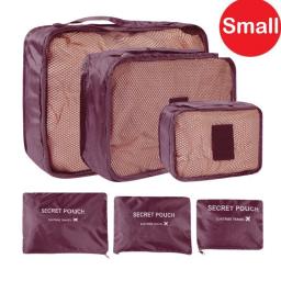 6pcs Travel Bag Portable Travel Suitcases Organizer Woman Storage Clothes Organizer Shoe Clothes Luggage Organizer Storage Bags