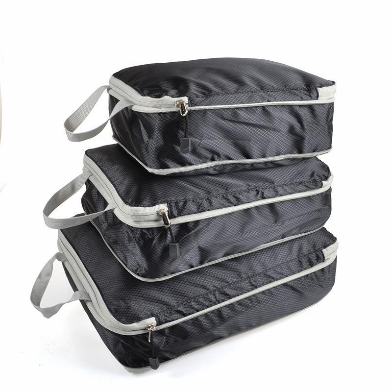 3/4pcs Underwear Bra Socks Finishing Packing Luggage Clothing Organizer Compression Travel Storage Bag,With Shoes Bag