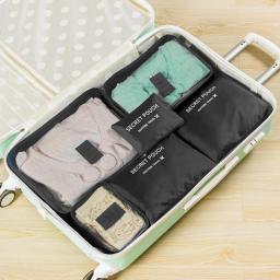 6Pcs/set Portable Travel Storage Bag Set Luggage Clothes Tidy Organizer Wardrobe Suitcase Pouch Case Shoes Packing Cube Bags