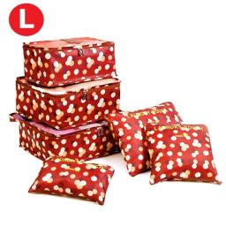 6pcs Travel Storage Organizer Bags Portable Travel Suitcase Organizer Bags For Women Clothes Shoes Makeup Bag Luggage Organizer