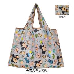 Disney Women's Tote Bags Mickey Mouse Donald Duck Cartoon Waterproof Shopping Bag Foldable Portable Storage Bags Girls Handbags