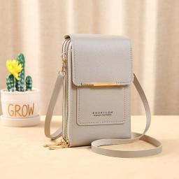 Touch Screen Cell Phone Women Bags Soft Leather Wallets Hand Purses Crossbody Bags For Women Small Handbag Cheap Women's Bags