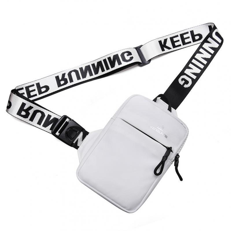 Fengdong small chest bag women mobile phone bag outdoor Sports bag for men mini fashion shoulder bag female messenger bag gift