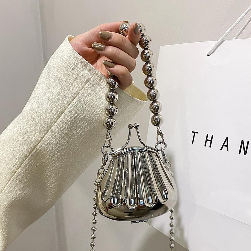 Fashion Metal Lipstick Bag for Women Luxury Dinner Bag Designer Shell Bag High Quality Shoulder Bags Cute Purses Crossbody Bag