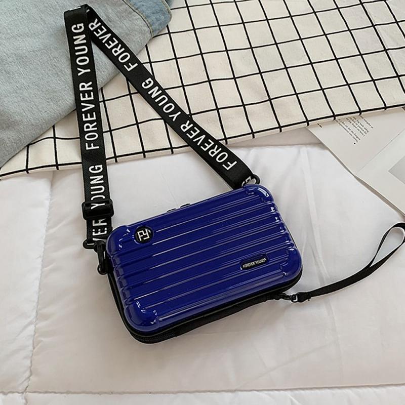 Travel Organizer Square Box Bag Portable Hard Shell Cosmetic Bag Shoulder Bag Storage Case Phone Bag Travel