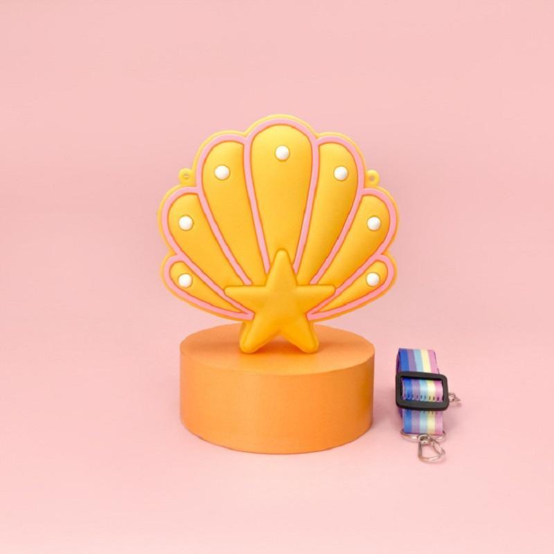 Shell Shaped Design Stylish Handbags Women Silicone Single Room Package Versatile Shoulder Bags Cute Coin Bag Gifts For Kids