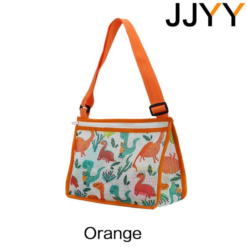 JJYY Foldable Beach Bag Beach Mesh Toy Seashell Tote Kids Toy Storage Bag
