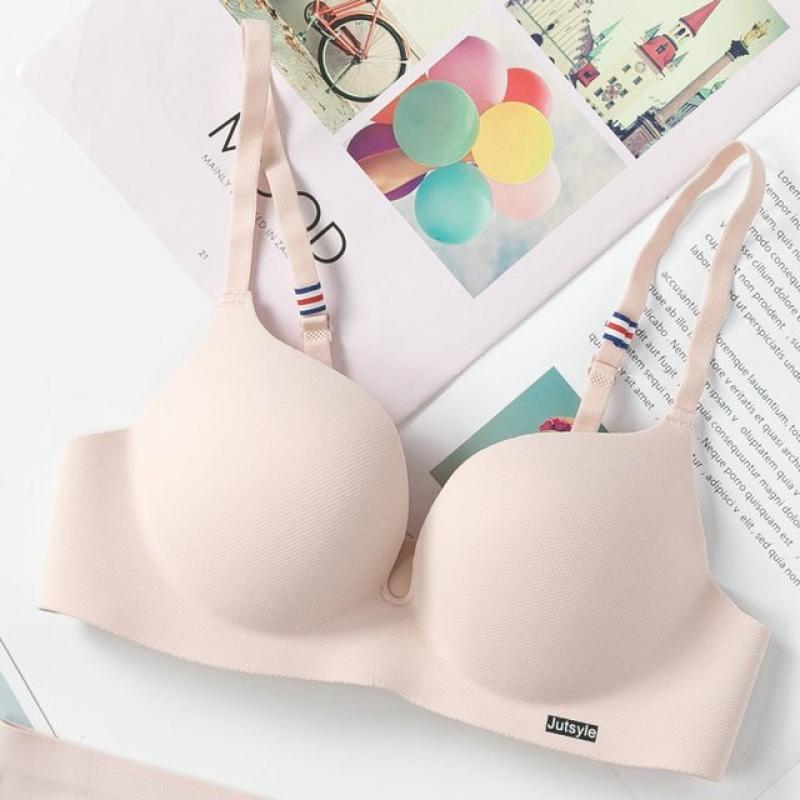 Sexy Ice Silk Seamless Bra for Women Push Up One-piece Underwear Comfortable Wire Free Lingerie Soft Adjustable AB Cup Bralette