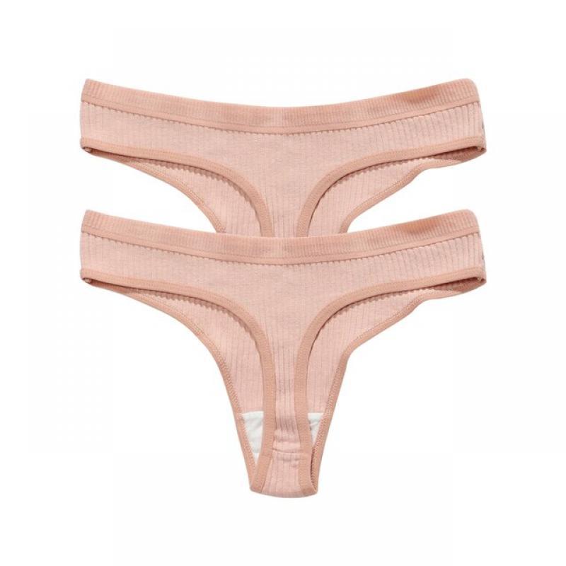 Women's Breathable Seamless Thong Panties No Show Underwear Pack