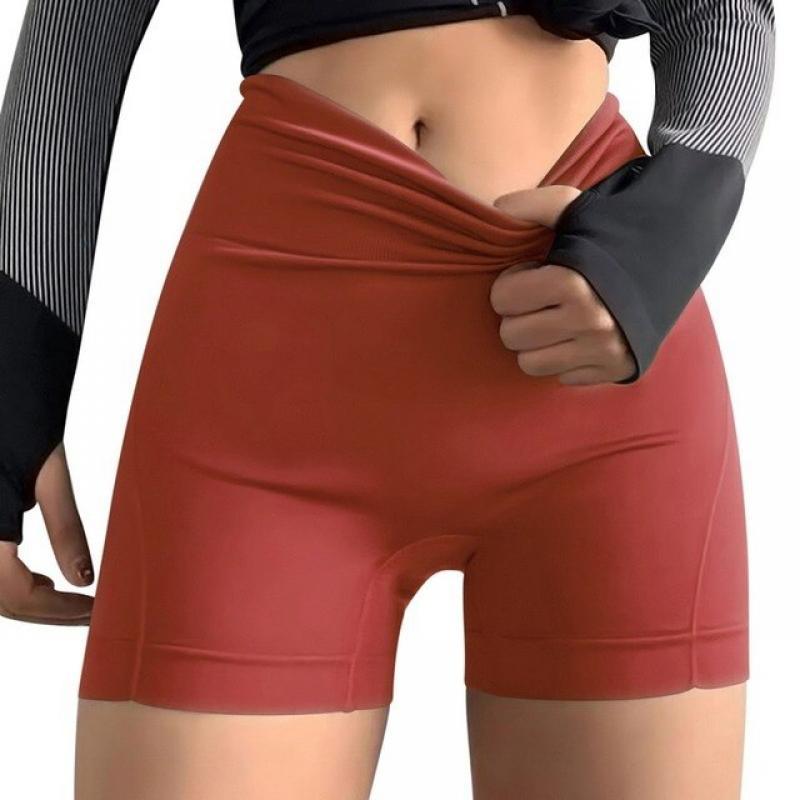 Ice Silk High Waist Cross Waist Safety Shorts Summer Seamless Thin Plus Size Women Panties Slimming Boxers For Women