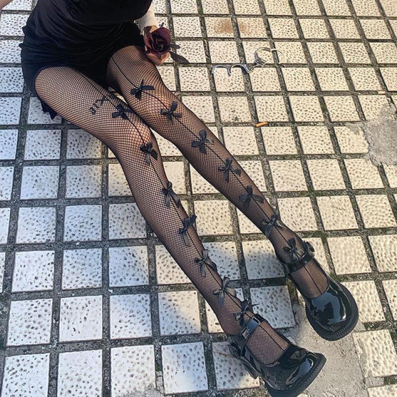 24 Styles Sexy Tights Women Skull Mystery Thigh High Waist Stockings Gothic JK Lolita Mesh Nets Fishnet Pantyhose Ladies Gifts